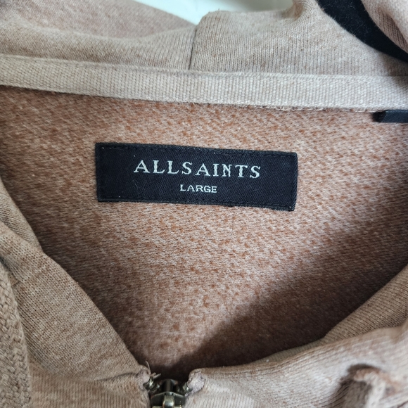 All Saints Men's Raven Zipup Hoodie sz Large - Picture 3 of 9